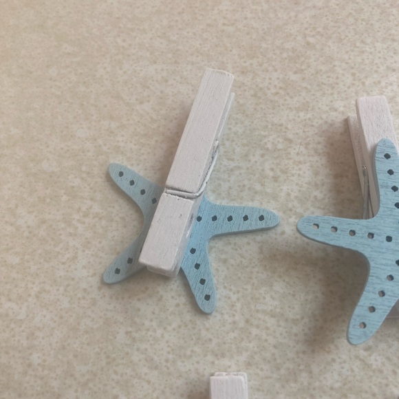 Starfish clothespins lot of 6 - Picture 3 of 3